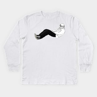 Sitting Guy Kids Long Sleeve T-Shirt